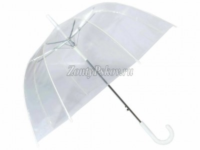 Прозрачный зонт трость, Dolphin, полуавтомат, арт.281